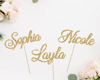 name cake topper etsy