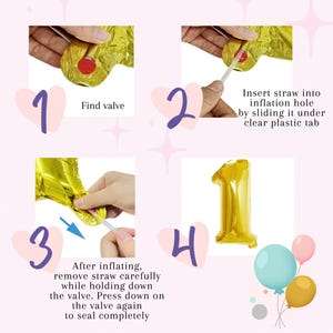 how to inflate a balloon for a first birthday