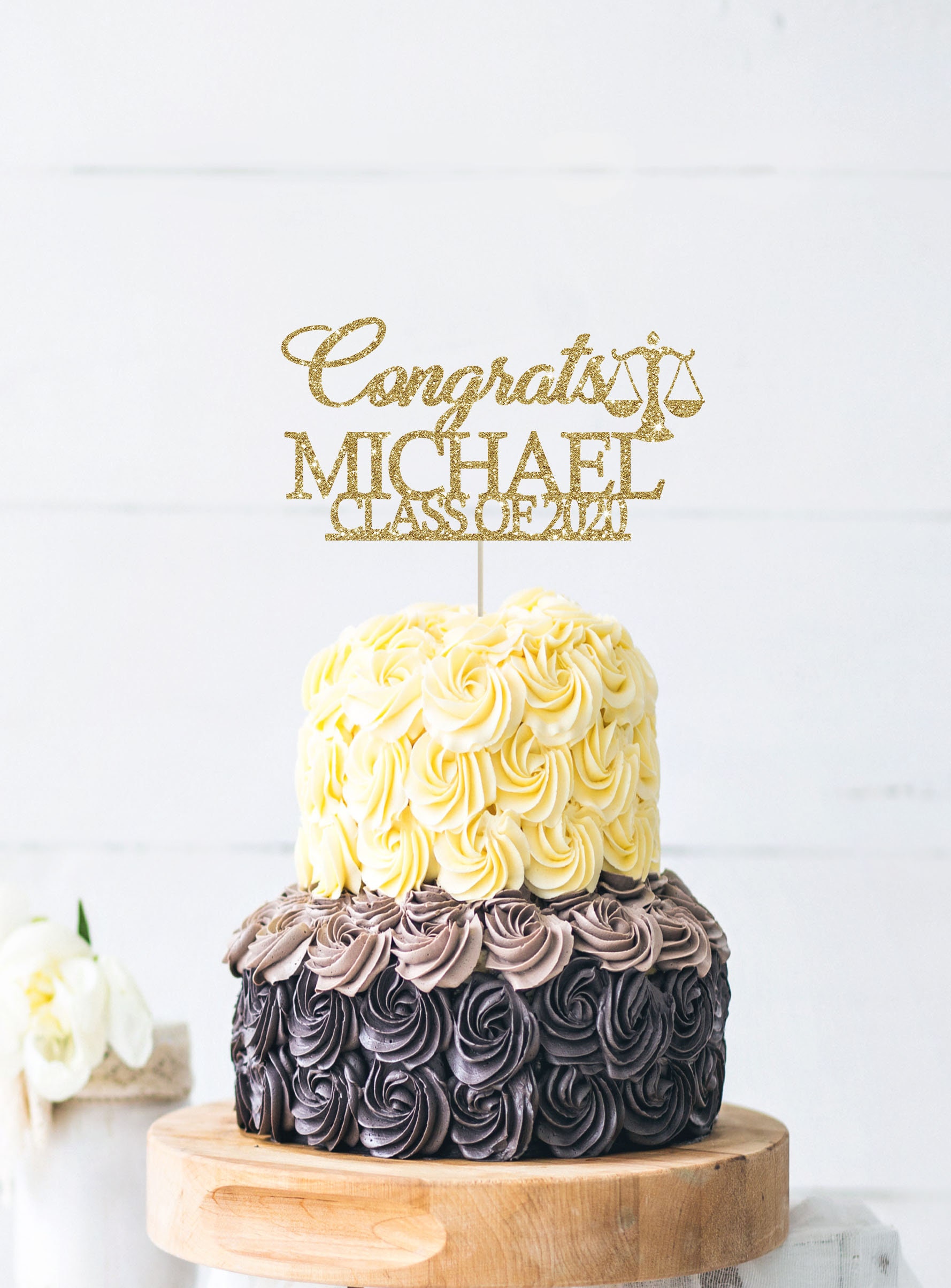 Law school cake topper graduation cake topper lawyer cake
