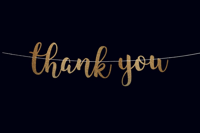Wedding Banner Thank You Banner Bridal Shower Banner Thank You Sign ...