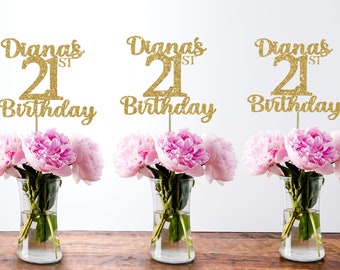 21st Birthday Centerpiece 21 Centerpiece 21st Birthday Decor ...