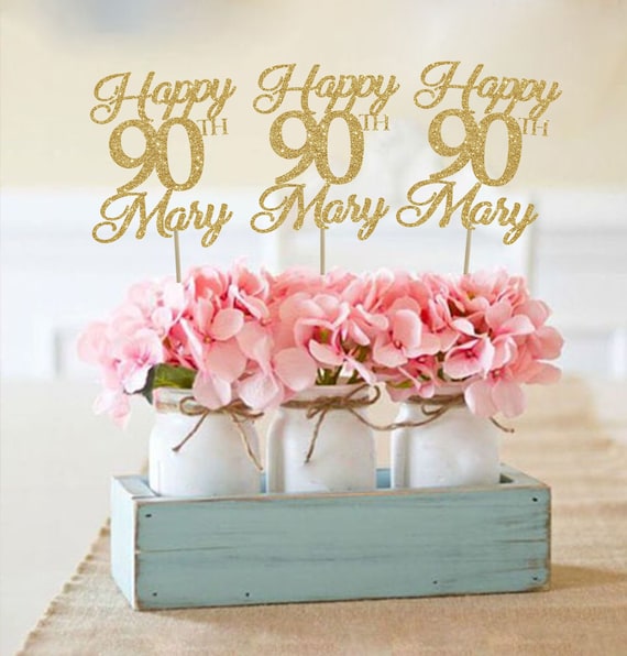 90th Birthday Centerpieces 90 Centerpieces 90th Birthday Party ...