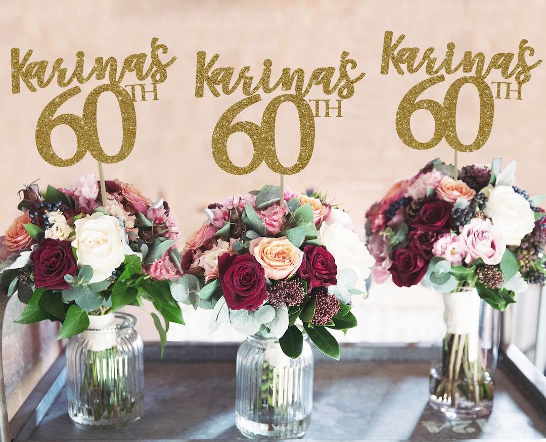 MORRIE 60th Birthday Celebration FLESH … 60 Centerpiece 60th Birthday