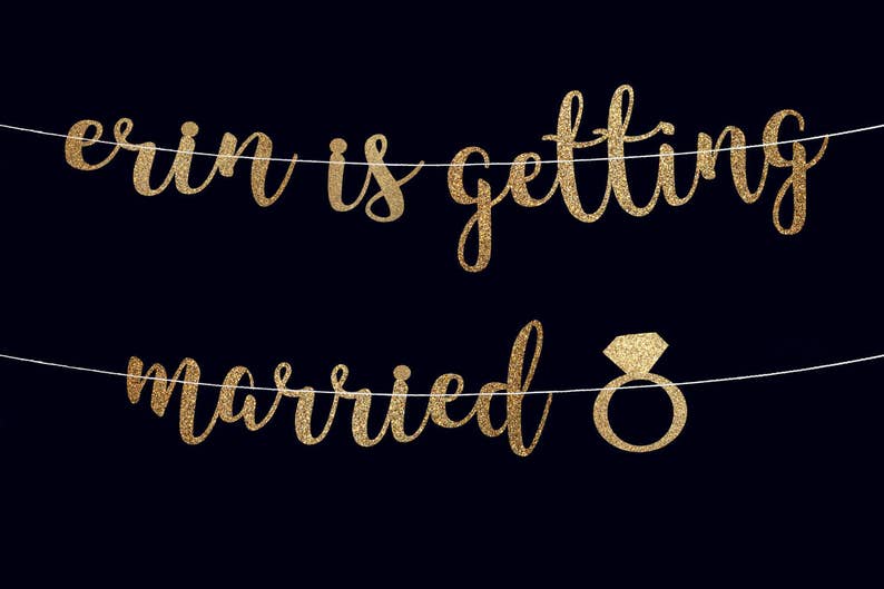 Personalized Banner Bridal Shower Banner Custom Banner Etsy