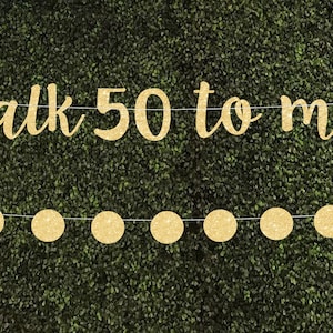 Talk 50 to me banner 50th birthday decoration 50th birthday party banner 50 banner birthday party decor 50 birthday banner 50 birthday