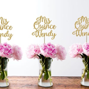 15th birthday centerpiece 15 centerpiece 15th birthday decor 15th birthday party quinceanera gold party decor mis quince custom centerpiece