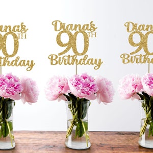 90th birthday centerpiece 90 centerpiece 90th birthday decor 90th birthday party 90 birthday party decor 90th party decor custom centerpiece