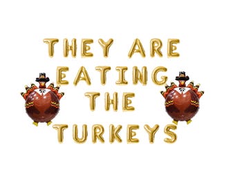 Thanksgiving balloon banner thanksgiving party decorations turkey balloons friendsgiving banner friendsgiving decor balloon garland
