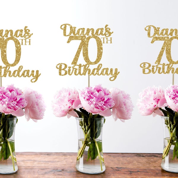 70th birthday centerpiece 70 centerpiece 70th birthday decor 70th birthday party 70 birthday party decor 70th party decor custom centerpiece