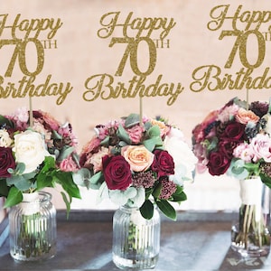 70th birthday centerpiece 70 centerpiece 70th birthday decor 70th birthday party 70 birthday party decor 70th party decor custom centerpiece