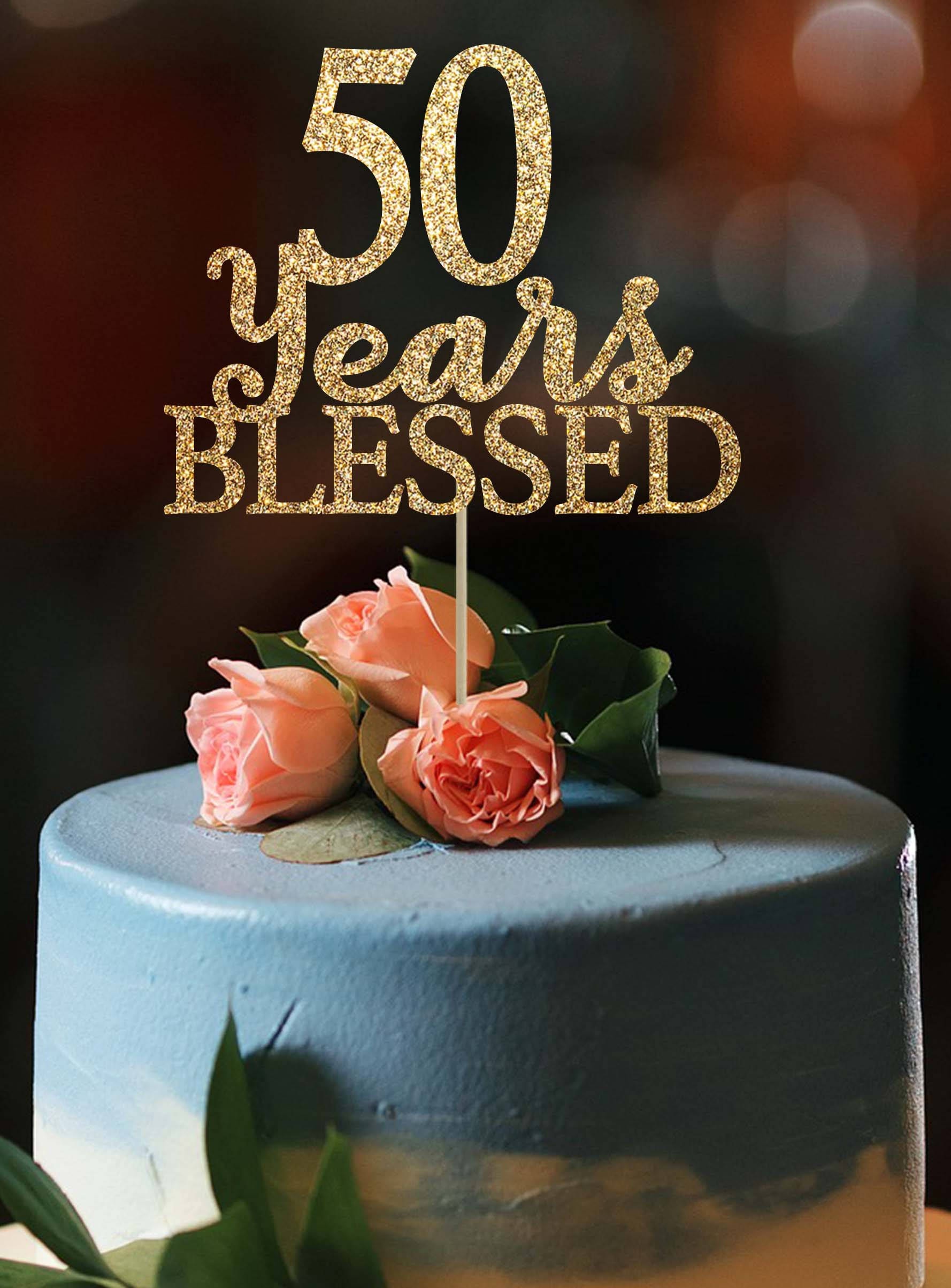 Cake topper - 30 ans - Or - Décorations Anniversaire