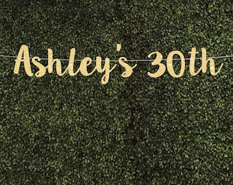 30th birthday custom banner 30 birthday banner personalized banner 30 birthday party decorations 30th birthday decor 30 custom banner