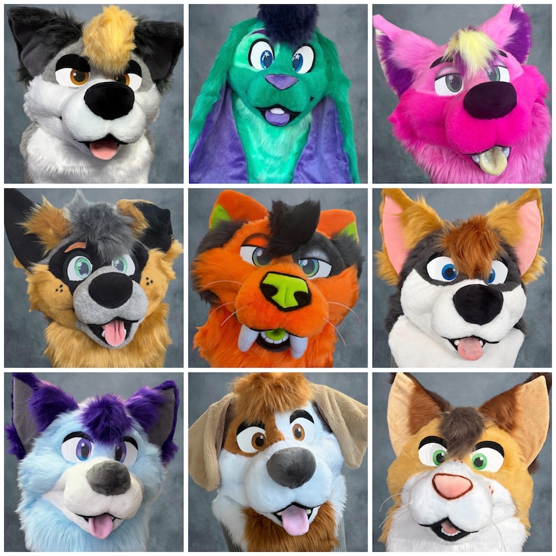 Fixed Price Custom Fursuit Head Commission (please Read Description) - Etsy