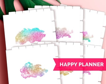 Happy Planner Dividers Blank, Happy Planner Classic Divider Top Tabs, Happy Planner Blank Dividers, Printable Dividers Planner Divider Tabs