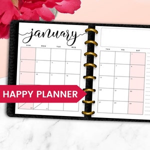 Happy Planner Refill 2022 Classic HP Refill, 2022 Happy Planner Calendar Refill, Mo2P Monthly Refill, MAMBI Happy Planner 2022