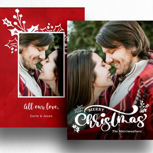 Modello di cartolina di Natale per fotografo, modello di cartolina di Natale per foto Photoshop, cartolina fotografica per vacanze, modello PSD di cartolina di buon Natale