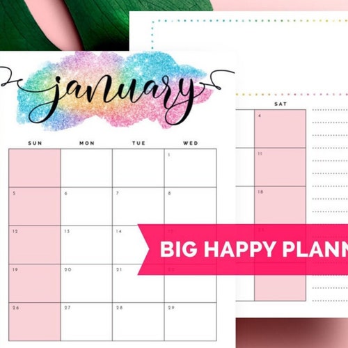 20222023 Refill for Big Happy Planner 2023 // Printable Big Etsy New