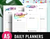 A5 Planner Inserts Filofax A5, Planner Insert LV GM Agenda Refill, Arc Planner A5, Color Crush, Carpe Diem, Kikki K, Printable Daily Planner