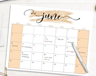 2020 Desk Calendar Monthly Planner 2020 Desk Calendar Desk Etsy