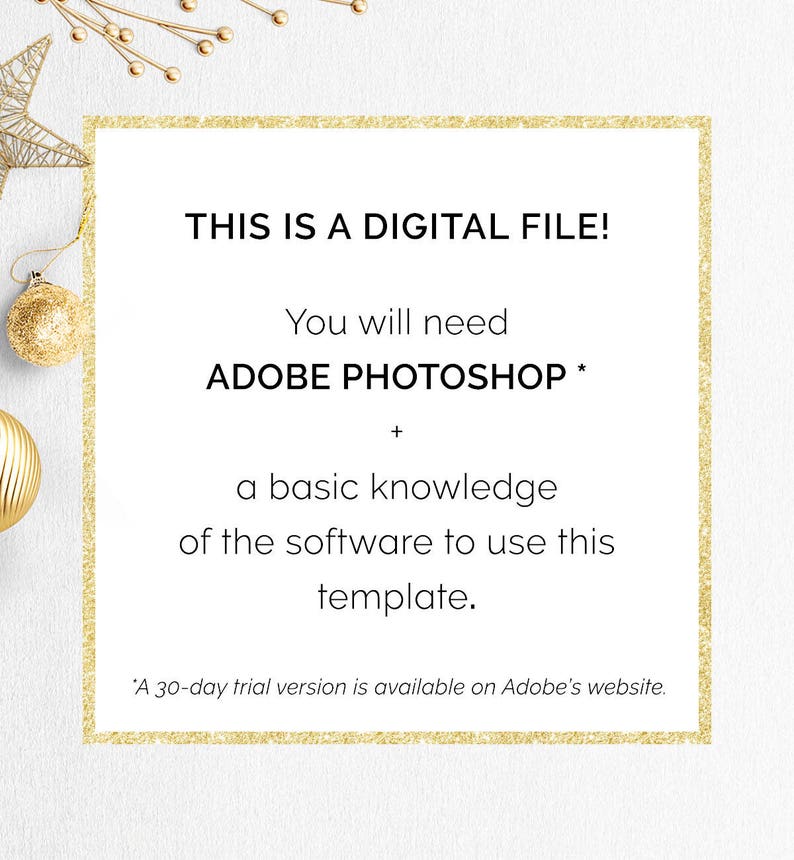 Photo Christmas Card Template, Photoshop Template Photographers Christian Photo Holiday Card, Religious Christmas Photo Card Template PSD image 9