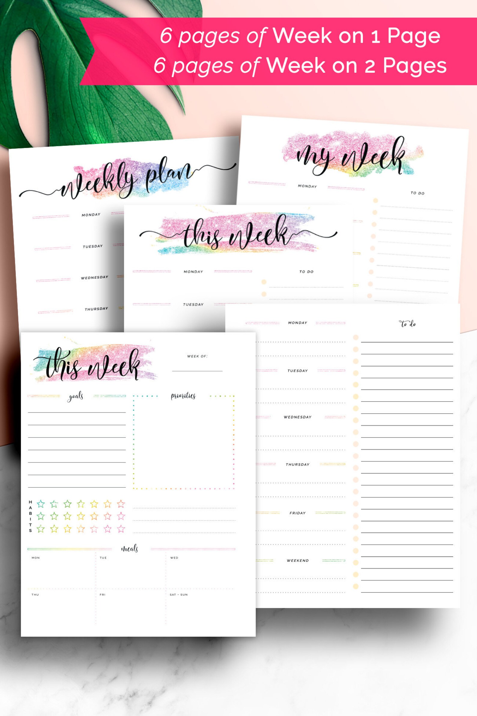 Happy Planner Inserts 2022 2023 Happy Planner Refill 2022 Etsy