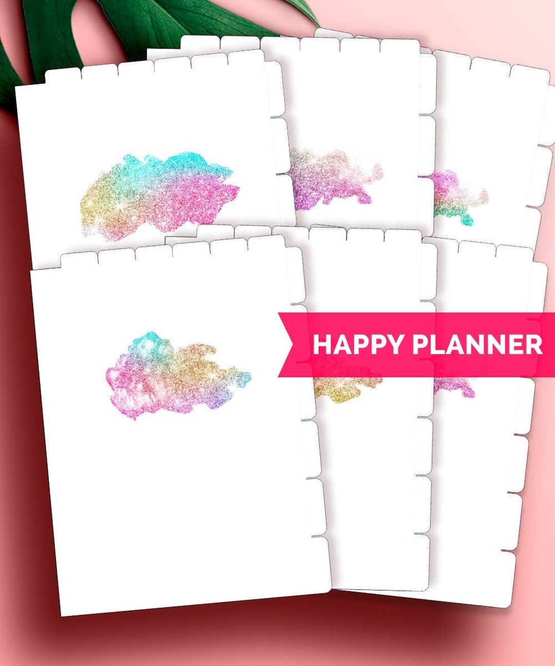 Happy Planner Dividers Blank, Happy Planner Classic Divider Top Tabs