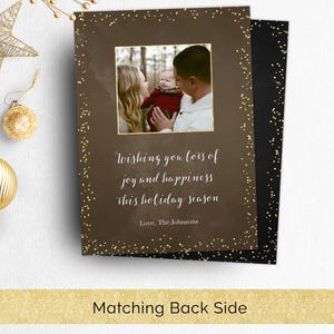 Photo Christmas Card Template, Photoshop Template Photographers Christian Photo Holiday Card, Religious Christmas Photo Card Template PSD image 3