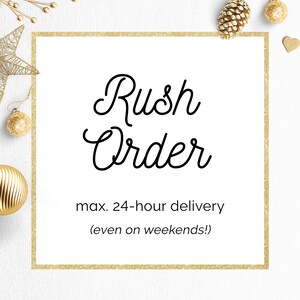 Commande urgente de cartes de Noël - Livraison 24 heures garantie, même le week-end!