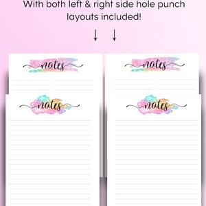Happy Planner Insert, Happy Planner Notes Pages, Classic Happy Planner ...