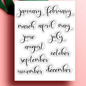 Happy Planner Stickers Month Stickers, Happy Planner Classic Weekly ...