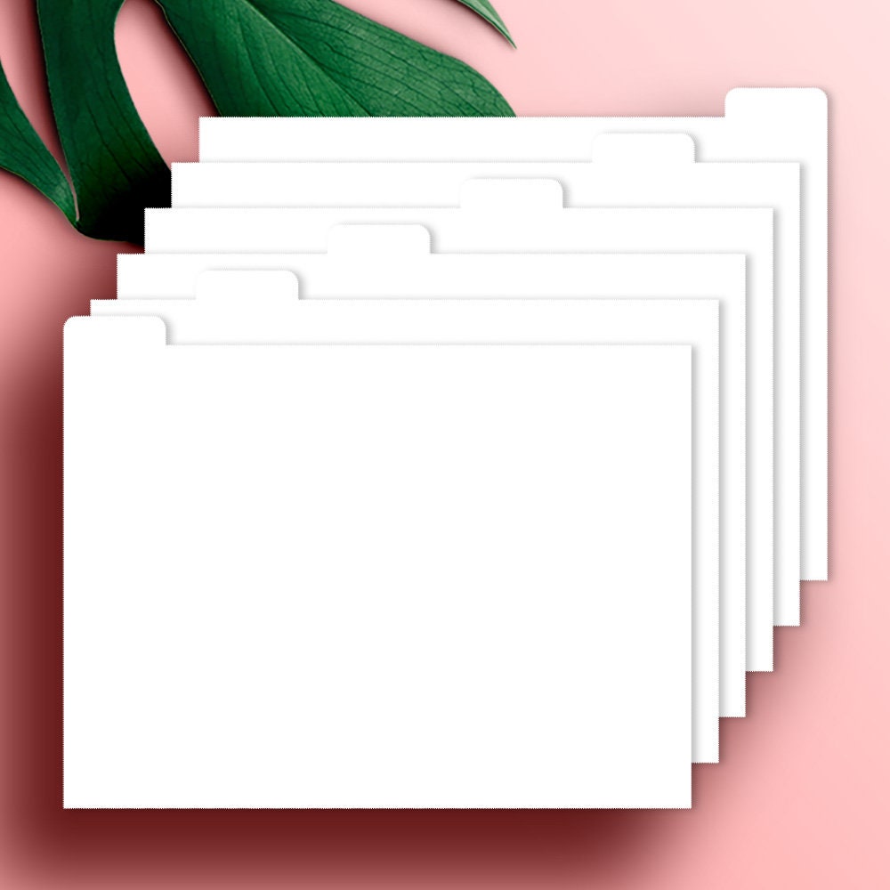 Happy Planner Dividers Blank Happy Planner Classic Divider Etsy