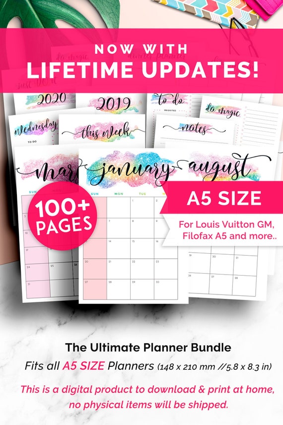 A5 Planner Inserts 2021 A5 Inserts, Agenda Refill,  Planner Refill A5, Refill 2021 Academic Planner, 2021 Planner Refill A5
