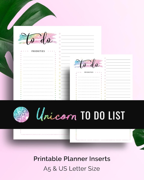 Printable To Do List Planner Insert, A5 Planner Page US Letter Life Planner To Do Page Daily Agenda Printable Organizer A5 Planner Printable