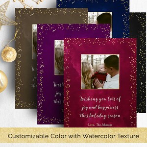 Photo Christmas Card Template, Photoshop Template Photographers Christian Photo Holiday Card, Religious Christmas Photo Card Template PSD image 4