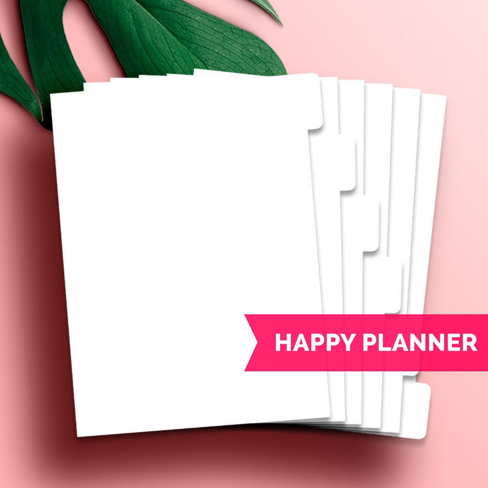 Happy Planner Dividers Blank Happy Planner Classic Divider Etsy
