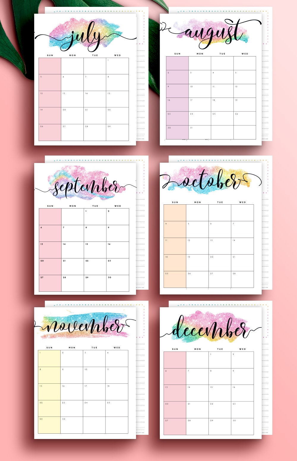 Planner Inserts 2022 Monthly Planner Arc Inserts 2022 Tul Etsy