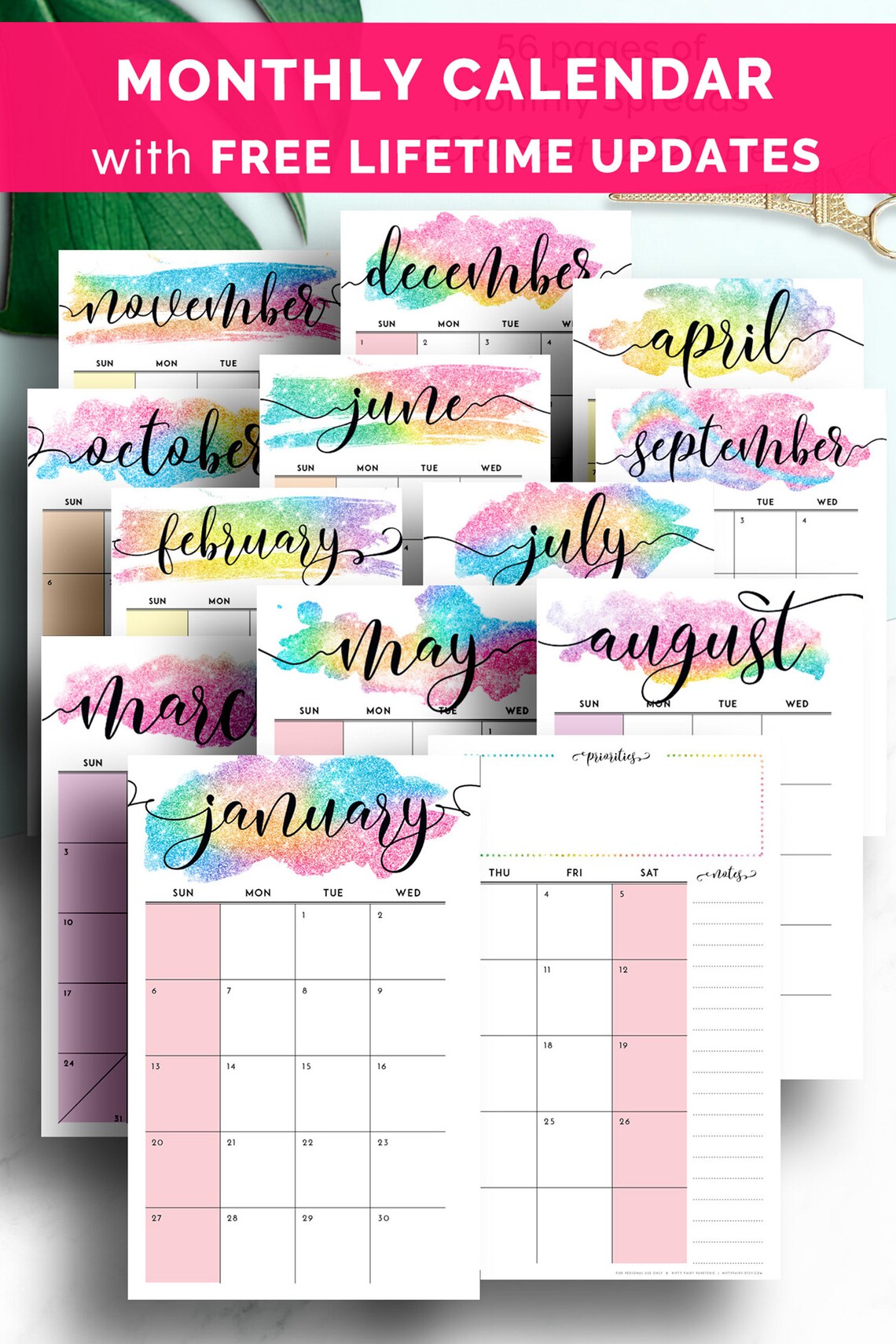2023 Arc Planner Inserts Tul Calendar Inserts 2023 Arc Etsy Australia