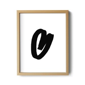 PRINTABLE Digital Print - Abstract Design Black and White -