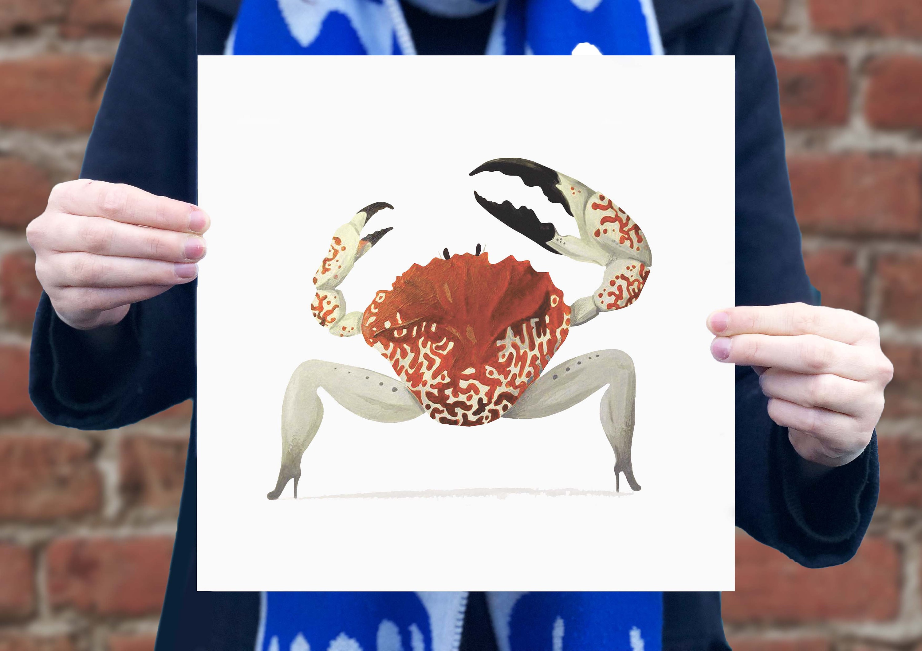 Artprint Sexy Crab on Heels Digital Print by Megan De Vos - Etsy
