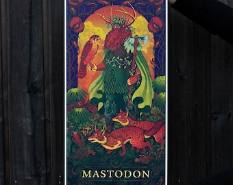 Mastodon - Scranton 2025 // Zeefdrukposter door Douwe Dijkstra