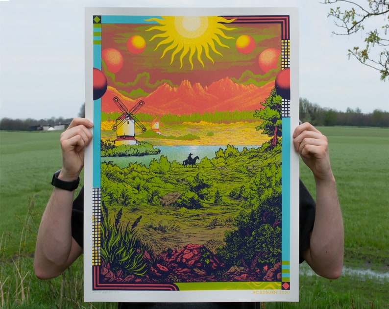 Roadburn Artprint 1 Screenprint by Douwe Dijkstra image 1