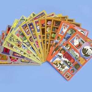 Pack de 15 cartes postales - Collection de cartes postales multi-thèmes par Megan de Vos