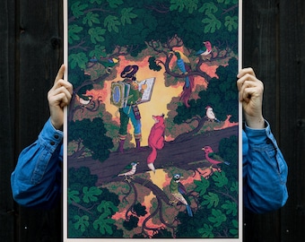 Birdwatcher // Artprint by Douwe Dijkstra