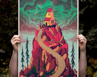 Lonely House // Artprint by Douwe Dijkstra
