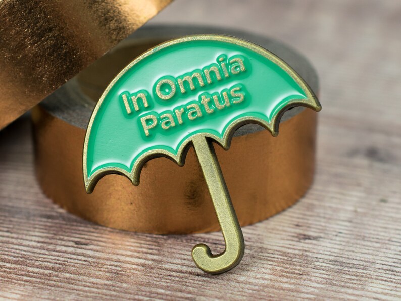 Rory Gilmore Team Logan Gilmore Girls Gift In Omnia Paratus Umbrella Pin Copper Boom Gilmore Girls Pin Life Death Brigade Jewelry Brooches Foxruntownhomes Com