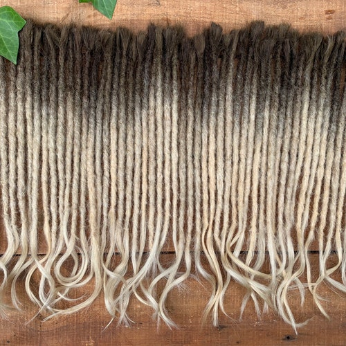 Blonde Dreadlock Extensions 100 Human Hair Custom Made Etsy