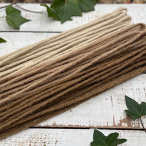 DOUBLE ENDED synthetic dreadlocks - THIN Dreadlock Extensions .  24 inches/ 61cm long