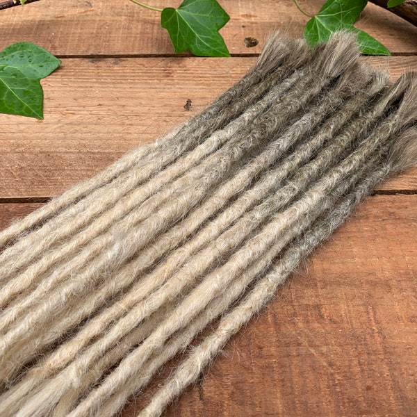 Dark blonde / light  Blonde Ombré Dreadlock Extensions | 100% Human Hair Custom Made Dreads.