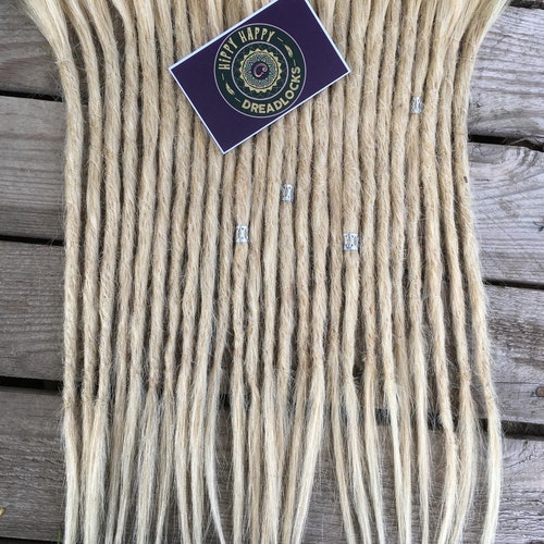 Blonde Dreadlock Extensions 100 Human Hair Custom Made Etsy