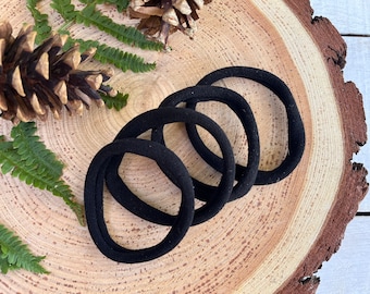 4 Black Stretchy/ Hair Bands | Hair Ties